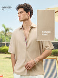 Oversized Shirt: Pinecone Men Textured Shirts