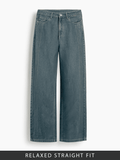 Relaxed Straight-Fit Denim: Sapphire Women Straight Denims