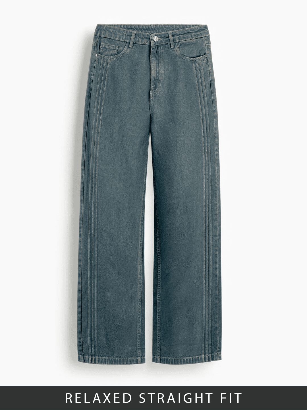 Relaxed Straight-Fit Denim: Sapphire Women Straight Denims