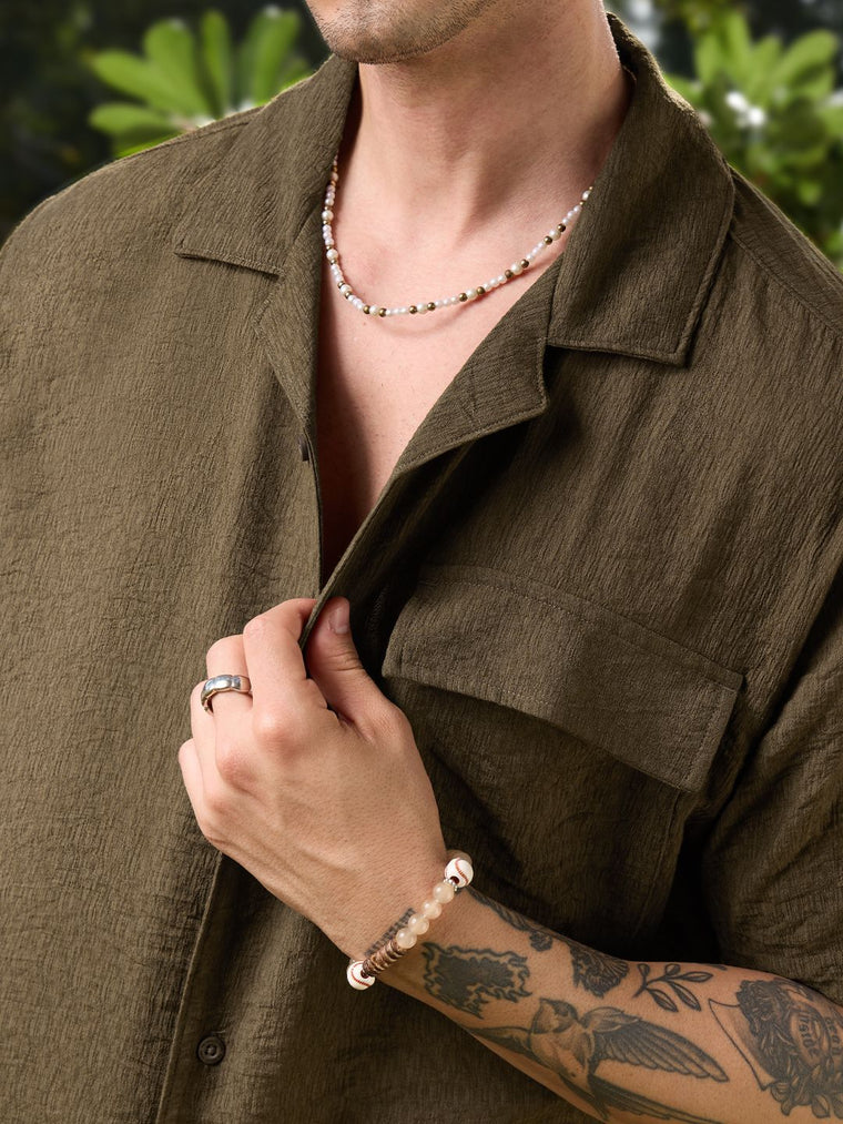 Crinkled Shirt: Chestnut Holiday Shirts