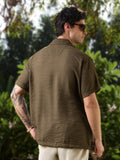 Crinkled Shirt: Chestnut Holiday Shirts