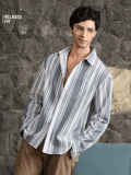 Striped Shirt: Sapphire Men Relaxed Shirts