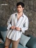 Stripe Shirt: Linear Blue Shirts