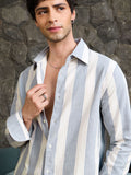 Stripe Shirt: Linear Blue Shirts