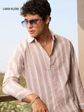 Cotton Linen Stripes: Seaside Cotton Linen Shirts