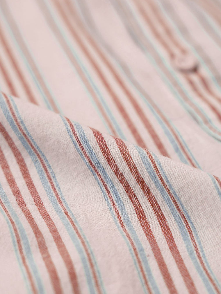 Cotton Linen Stripes: Seaside Cotton Linen Shirts