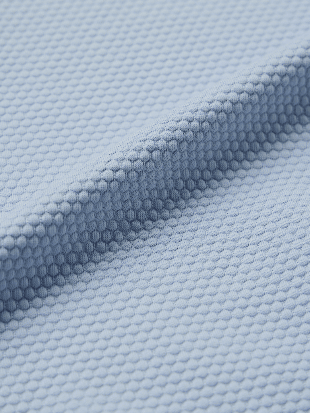 Popcorn: Pastel Blue Zipper Polos