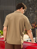 Textured Polo: Cinnamon Oversized Polos