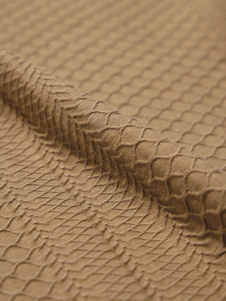 Textured Polo: Cinnamon Oversized Polos