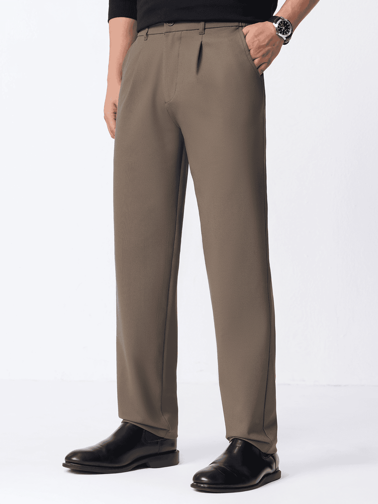 Super Flex Pants: Sienna Brown Men Super Flex Pants