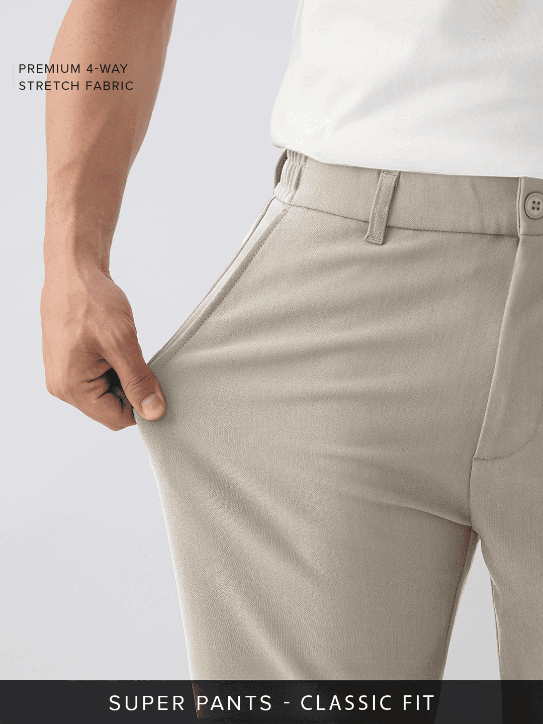 Super Pants: Fawn (Classic Fit) Men Super Flex Pants