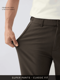 Super Pants: Mocha (Classic Fit) Men Super Flex Pants