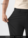 Super Pants: Charcoal Ash (Classic Fit) Men Super Flex Pants