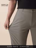 Super Pants: Beige (Classic Fit) Men Super Flex Pants