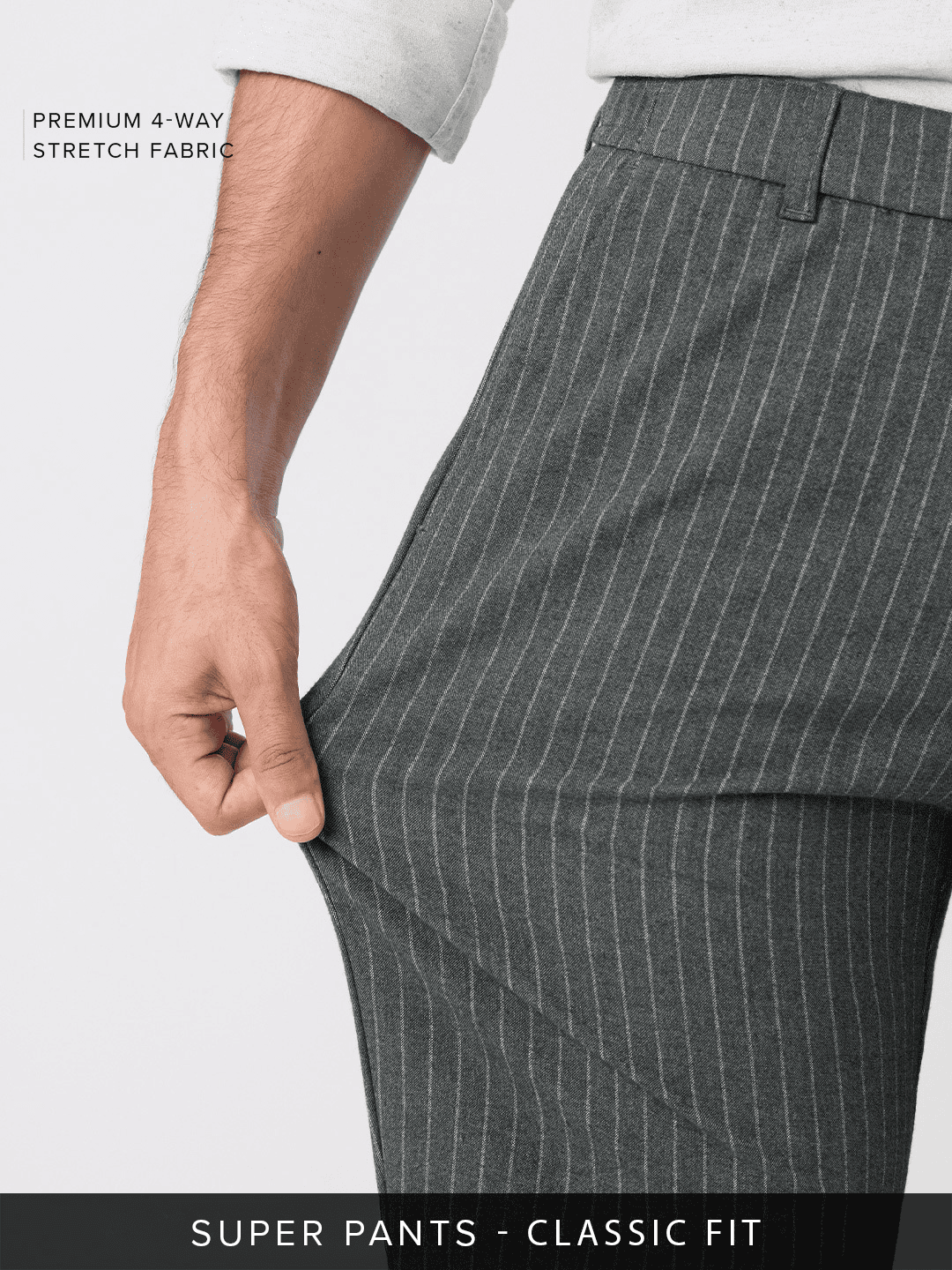 Super Pants: Eclipse Stripes Men Super Flex Pants