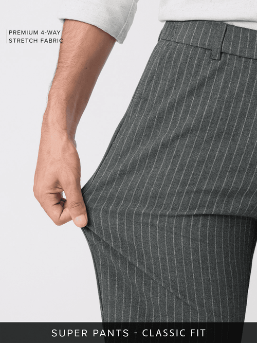 Super Pants: Eclipse Stripes Men Super Flex Pants