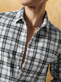 Checks Shirt: Monotone Men Relaxed Shirts