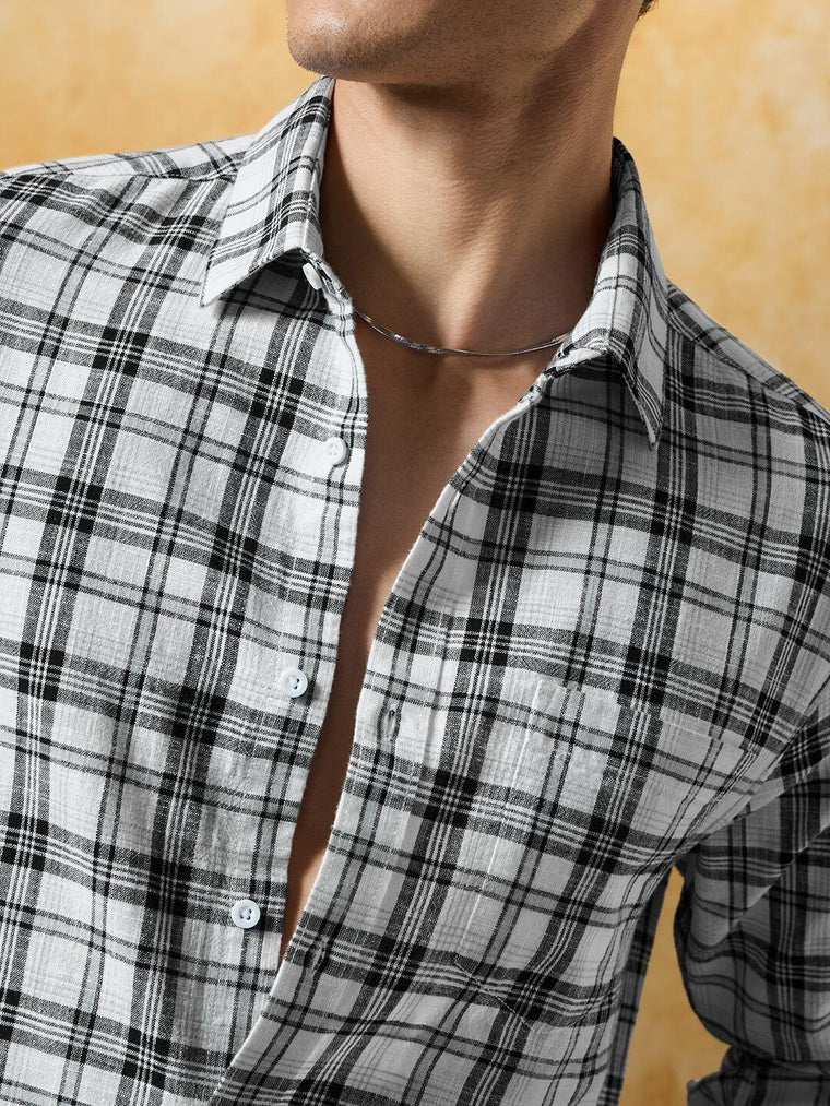 Checks Shirt: Monotone Men Relaxed Shirts