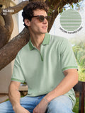 Textured Polo: Soft Basil Textured Polos