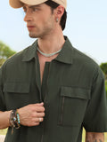 Zipper Shirt: Desert Sage Oversized Shirts