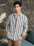 Stripe Shirt: Blackline Men Relaxed Shirts