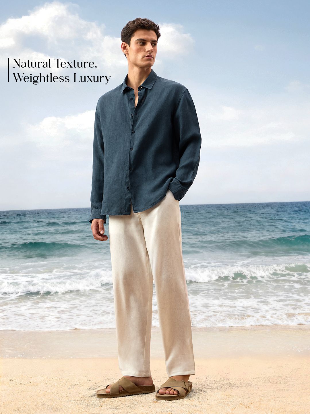 Luxe Linen Shirt: Midnight Blue 100% Linen Shirts