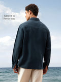Luxe Linen Shirt: Midnight Blue 100% Linen Shirts