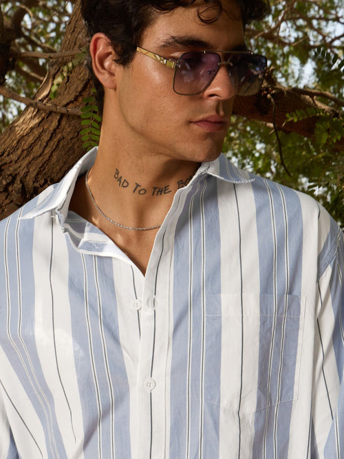 Stripe Shirt: Clash Men Relaxed Shirts