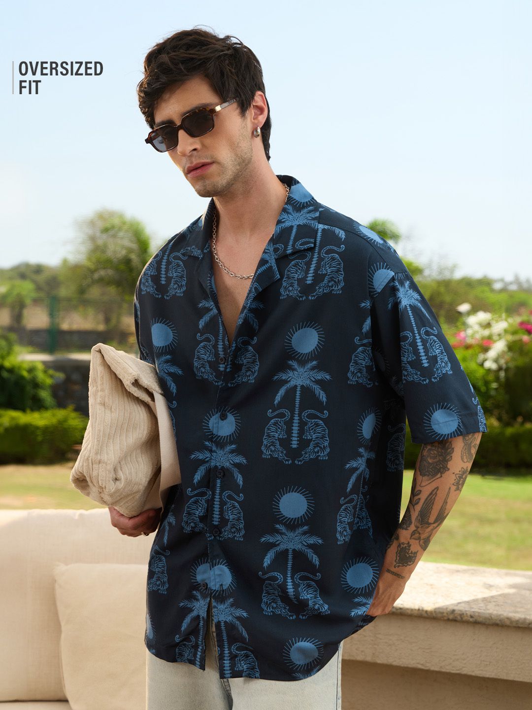 Oversized Shirt: Tiger Oversized Shirts