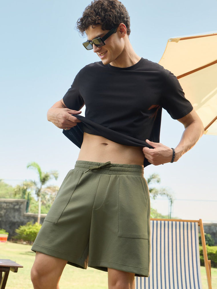 Bermuda Shorts: Regal Green Men Bermuda Shorts
