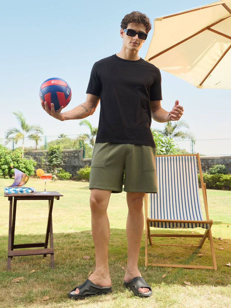 Bermuda Shorts: Regal Green Men Bermuda Shorts