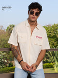 Utility Zipper Shirt: Off-White Oversized Shirts
