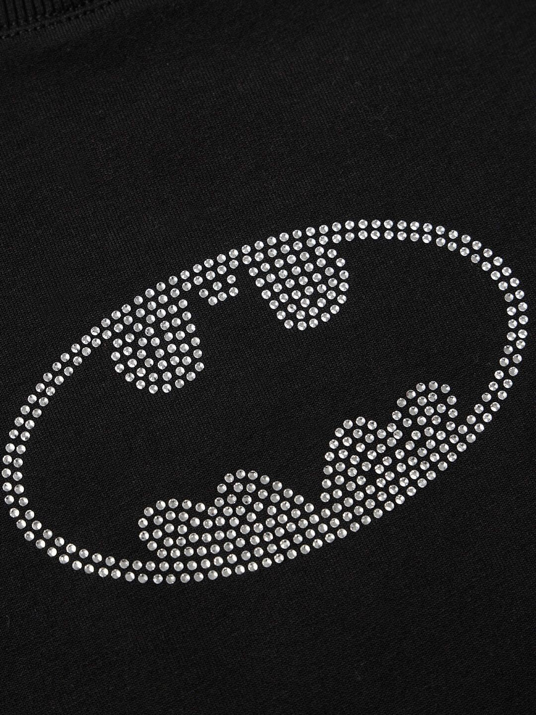Batman: Rhinestone Logo Women Oversized T-Shirts