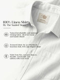 Luxe Linen Shirt: Cloud White 100% Linen Shirts