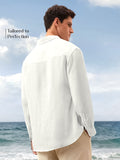 Luxe Linen Shirt: Cloud White 100% Linen Shirts