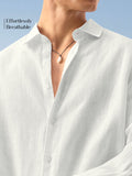 Luxe Linen Shirt: Cloud White 100% Linen Shirts