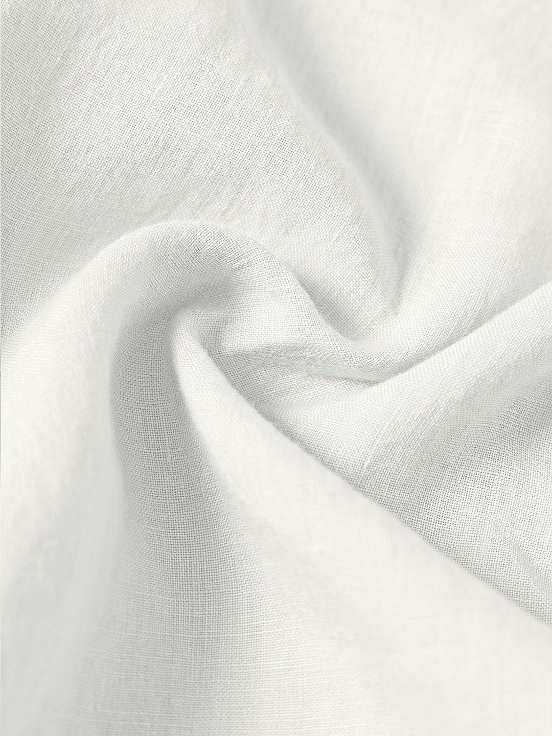 Luxe Linen Shirt: Cloud White 100% Linen Shirts