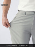 Super Pants: Steel (Classic Fit) Men Super Flex Pants