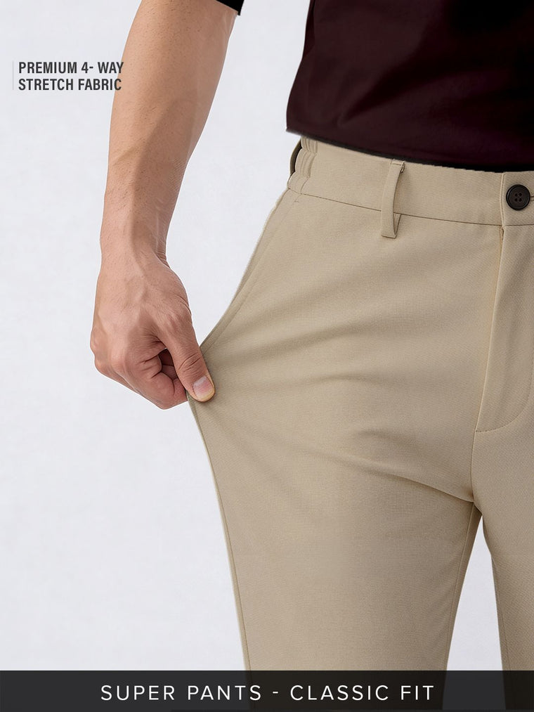 Super Pants: Sandstorm (Classic Fit) Men Super Flex Pants