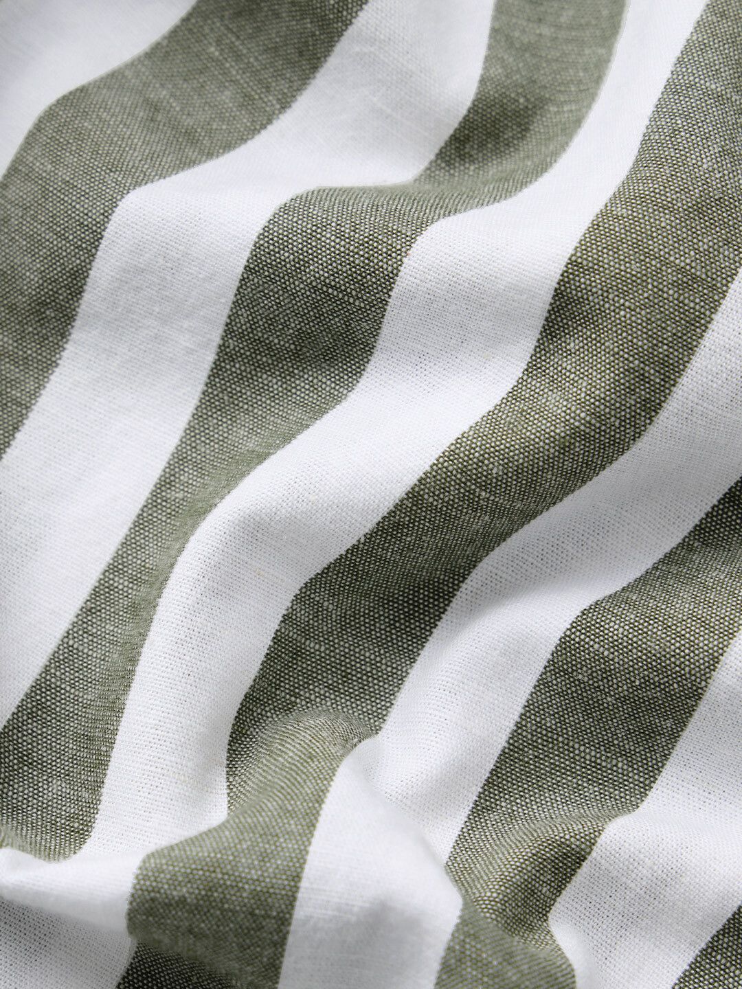 Cotton Linen Stripes: Ashen Cotton Linen Shirts