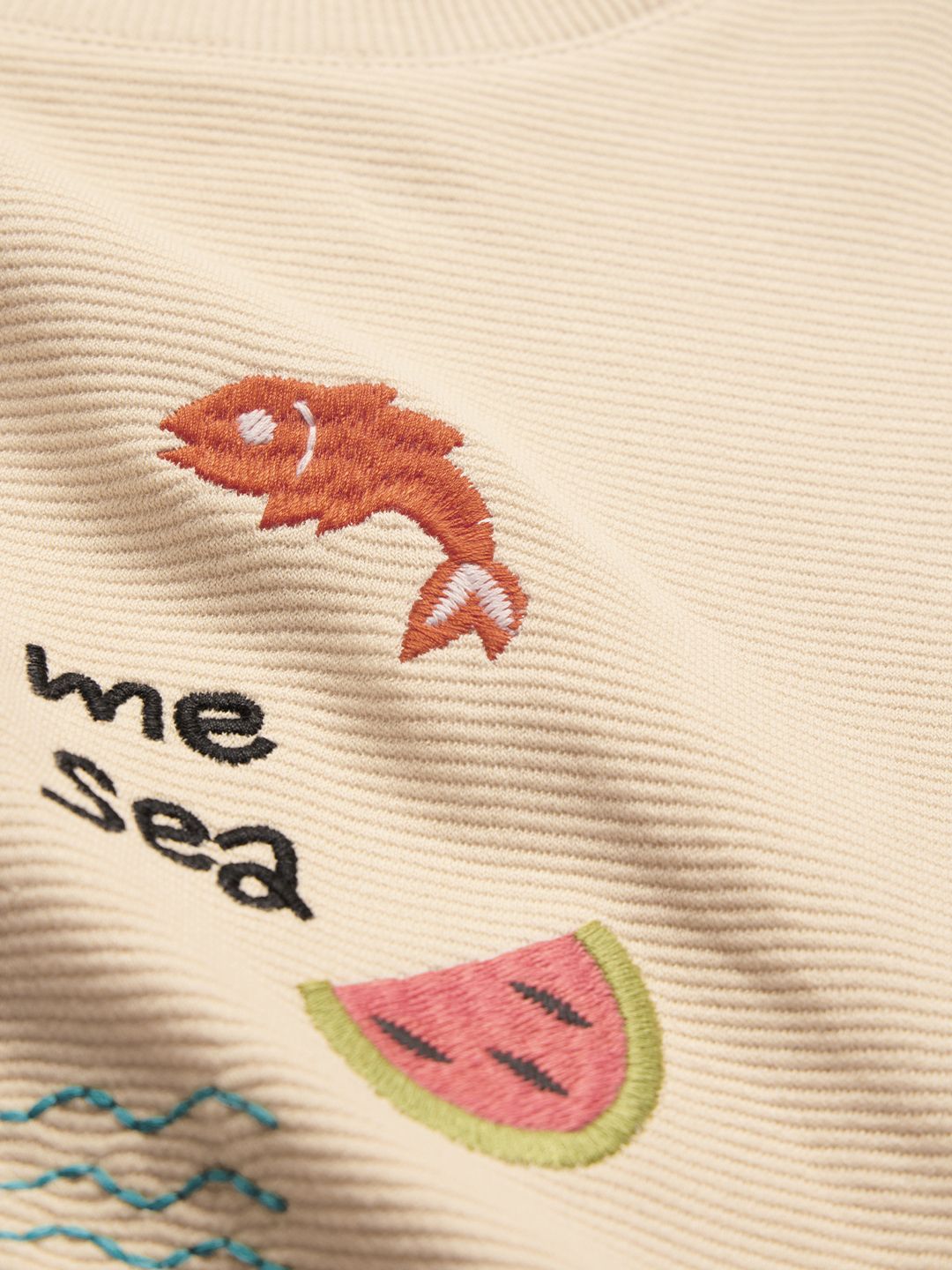Textured Tshirt: By The Sea Women Relaxed T-Shirts