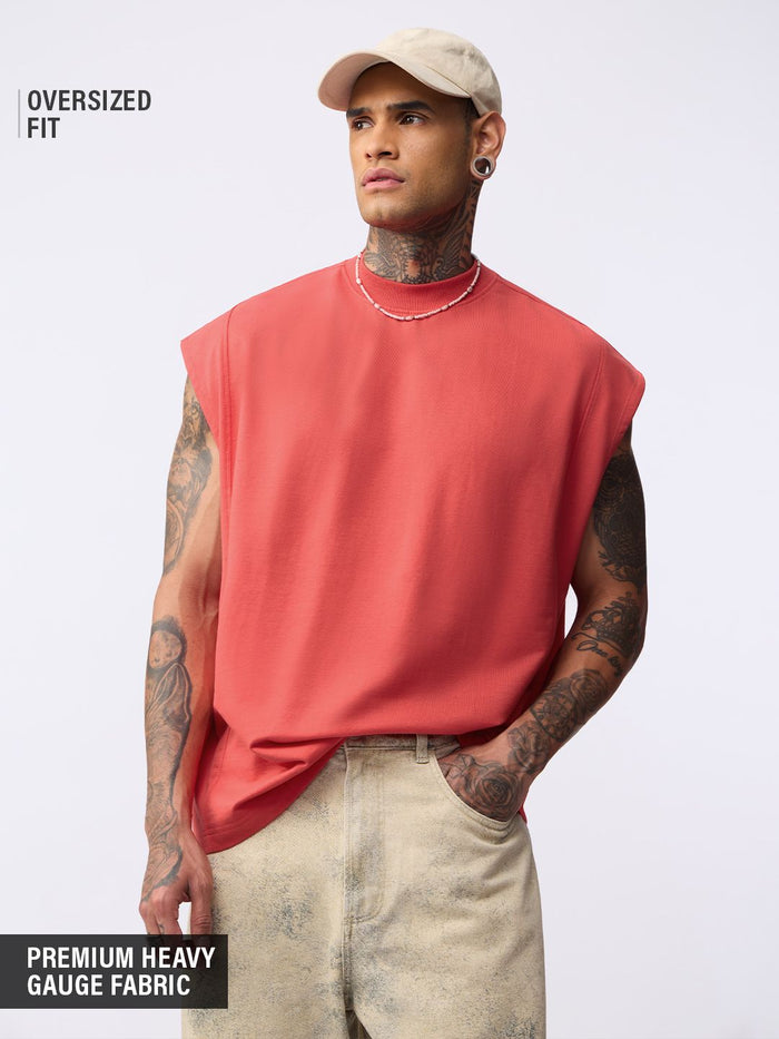 Oversized Vest: After Glow Easy Fit Vests