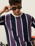 Striped T-Shirt: Wisteria Oversized T-Shirts