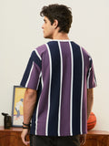 Striped T-Shirt: Wisteria Oversized T-Shirts