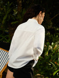 Cotton Linen Shirt: The Swallows Women Relaxed Shirts