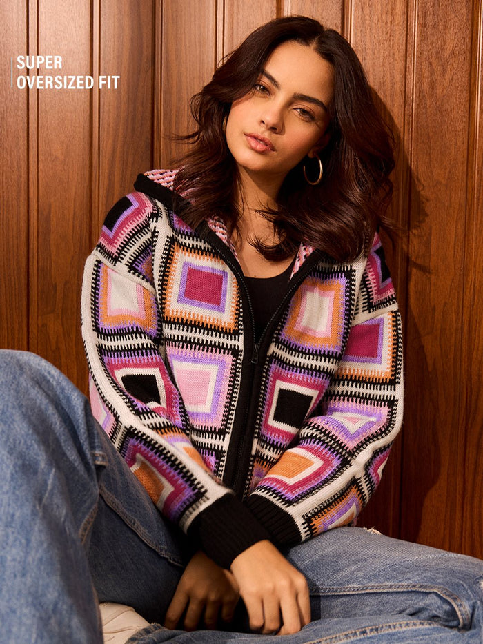 TSS Originals: Prismatic Women Super Oversized Sweaters