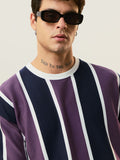 Striped T-Shirt: Wisteria Oversized T-Shirts
