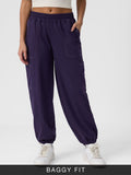 Utility Solid Joggers: Berry Women Cinched Joggers