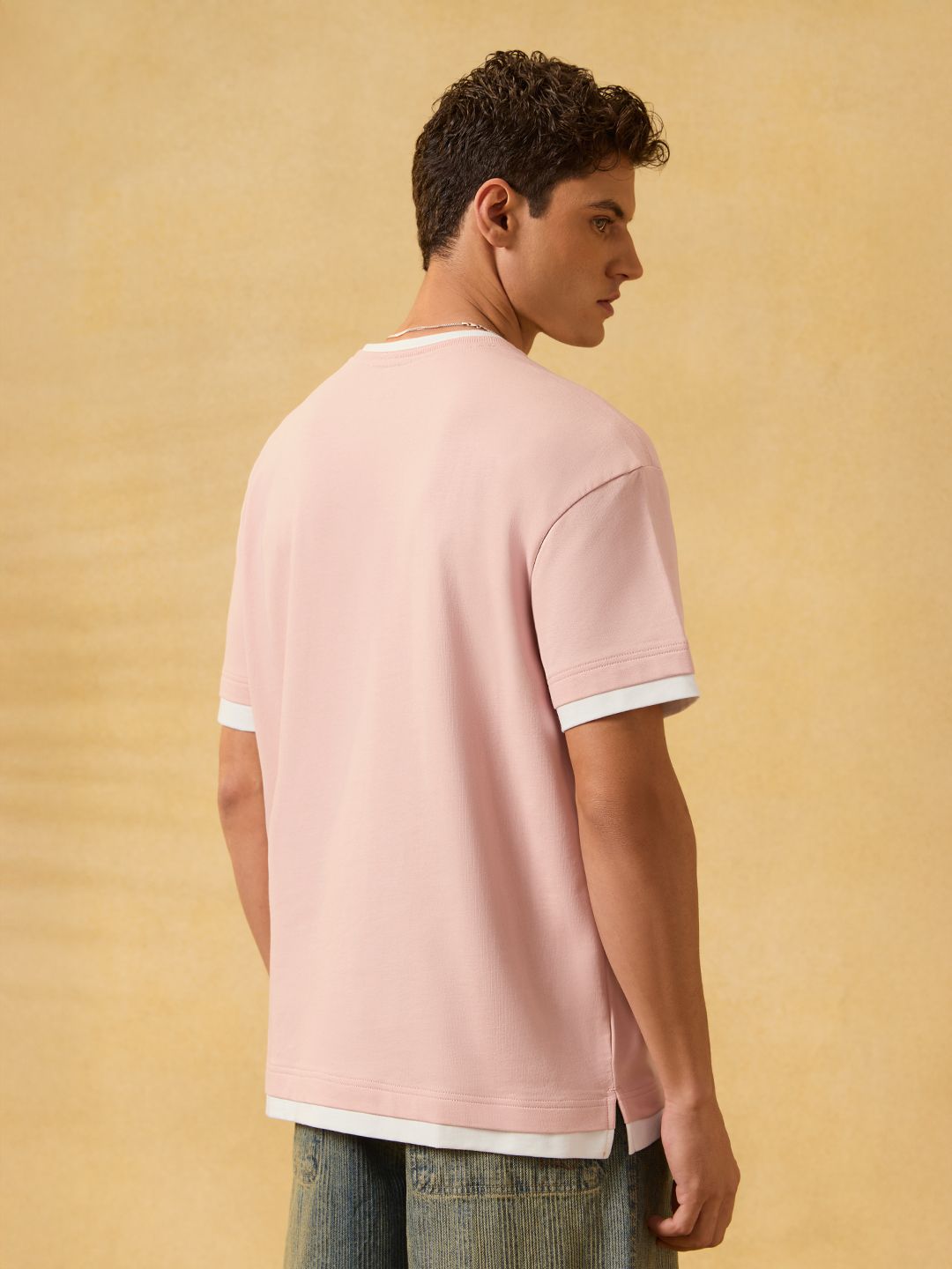 Ringer T-shirt: Rose Wine Oversized T-Shirts