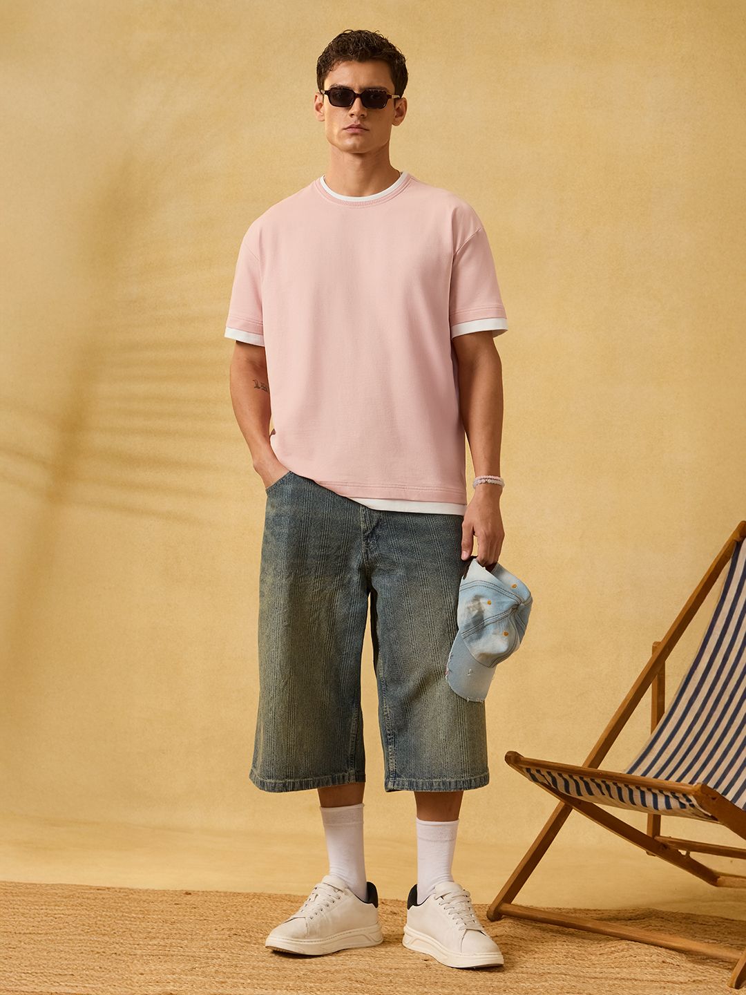 Ringer T-shirt: Rose Wine Oversized T-Shirts